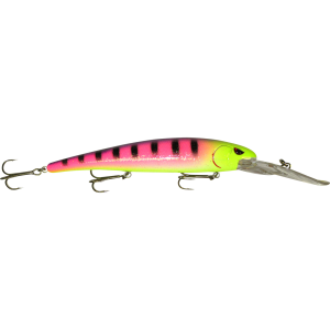 Image of SPRO Madeye Walleye Minnow 120 Crankbait | Chartreuse Pink