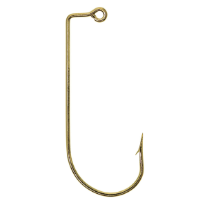Image of Eagle Claw Aberdeen 90 Degree Jig Hook - Bulk Pack | Gold; 1/0