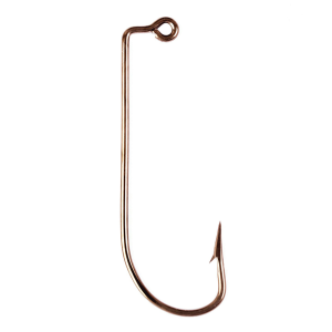 Image of Eagle Claw O'Shaughnessy 90 Degree Jig Hook - Bulk Pack | Bronze; 1/0