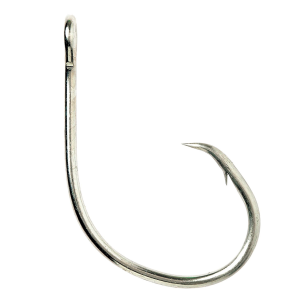 Image of Eagle Claw Lazer Sharp Light Wire Offset Circle Hook | 6/0; Medium Pack