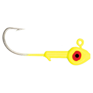 Image of Eagle Claw Saltwater Fishhead Jig Heads | Chartreuse; 3/8 oz.