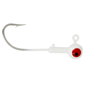 Image of Eagle Claw Saltwater Ball Head Jig Heads | White; 1/4 oz.