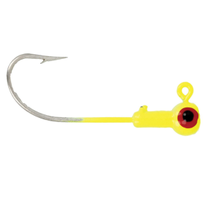 Image of Eagle Claw Saltwater Ball Head Jig Heads | Chartreuse; 1/4 oz.