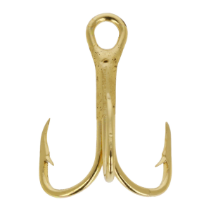 Image of Eagle Claw 2X Gold Treble Hook | 10