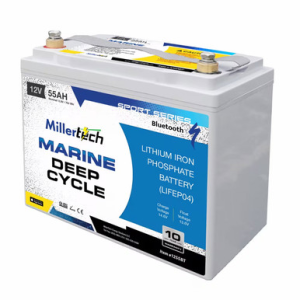 Image of Millertech 12V 55AH Sport Series Lithium Battery with Bluetooth