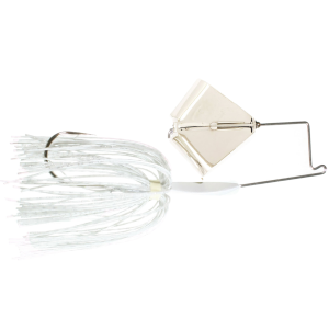 Image of Boogerman Lures Buzzbait | Nickel - White; 1/4 oz.
