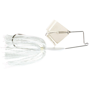 Image of Boogerman Lures Heavy Duty Buzzbait | Nickel - White; 1/4 oz.