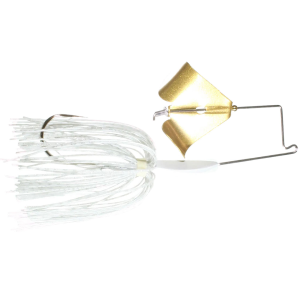 Image of Boogerman Lures Heavy Duty Buzzbait | Gold - White; 3/8 oz.