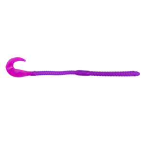 Image of Head Hunter Curtail Worm | Purple/Fire Tail; 6 in.