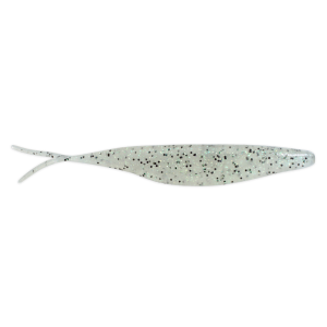 Image of Deps Sakamata Shad Soft Jerkbait | Clear Pepper Neon Flake; 5 in.