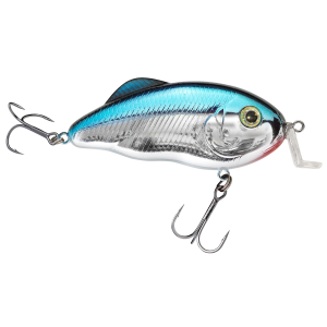 Image of Strike King Hybrid Hunter Jr. Crankbait | Chrome-Blue Back