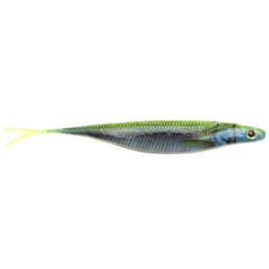 Image of Deps Sakamata Shad Soft Jerkbait | Chart Back Wakasagi; 5 in.