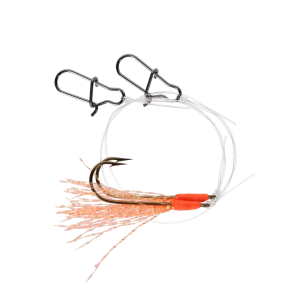 Image of Fishing Addiction Gear Clip-On Flies | Orange Fire
