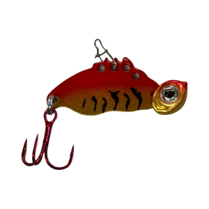 Image of JB Lures Tung Bug Blade Bait | Gold Hot Red Tiger; 1/10 oz.