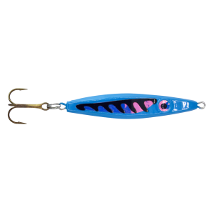 Image of Mission Lures EJ Salmon & Lake Trout Jigging Spoon | Glow True Blue; 2 oz.