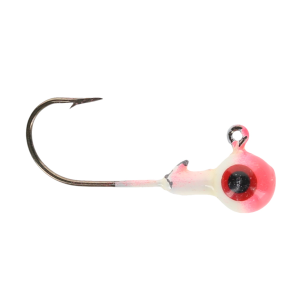 Image of Head Hunter Round Jig Heads | White/Hot Pink; 1/16 oz.