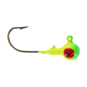 Image of Head Hunter Round Jig Heads | Chartreuse/Fluorescent Green; 1/32 oz.