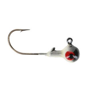 Image of Head Hunter Round Jig Heads | White/Black; 1/24 oz.