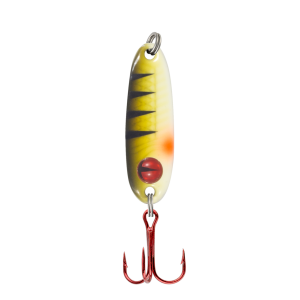Image of Northland Tungsten Forage Jigging Spoon | Green Perch; 1/8 oz.