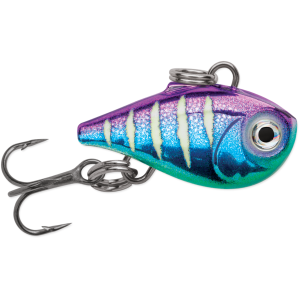 Image of Rapala Nano Rap Jigging Lure | Glow Metallic Rainbow; 3/4 in.