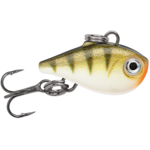 Image of Rapala Nano Rap Jigging Lure | Glow Yellow Perch; 3/4 in.