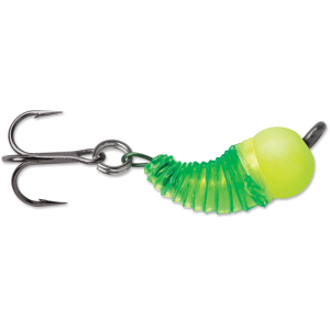 Image of VMC Tungsten BugBite Ice Jig | Glow Chartreuse; 1/32 oz.