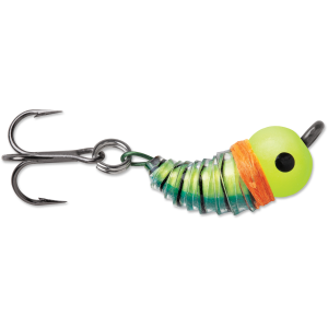 Image of VMC Tungsten BugBite Ice Jig | Glow Firetiger; 1/16 oz.