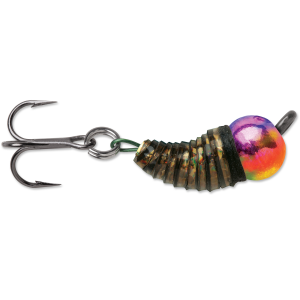 Image of VMC Tungsten BugBite Ice Jig | Metallic Rainbow Flash; 1/16 oz.