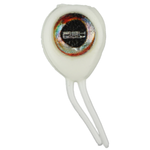 Image of Fish Daddy Double Eye Soft Bait | White Glow Red; 2