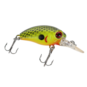 Image of Head Hunter Crappie Diver Shallow Crankbait | Chartreuse Black Scale