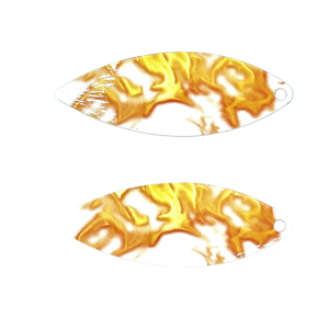 Image of Walleye Nation Creations Willow Blade | Flame Thrower; 3.5