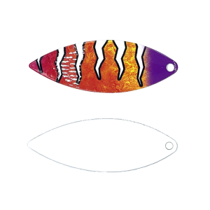 Image of Walleye Nation Creations Willow Blade | Tutti Frutti; 3.5