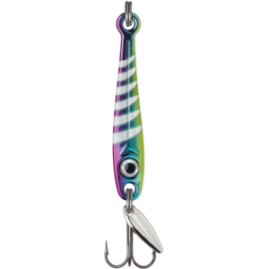 Image of VMC Tungsten Torpedo Ice Jigging Spoon | Glow Metallic Rainbow; 5/16 oz.