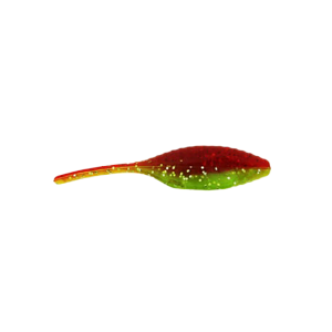 Image of Panfish Assassin Tiny Shad | Chartreuse Woodpecker; 1 1/2 in.
