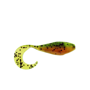 Image of Panfish Assassin Curly Shad | Chartreuse Perch; 2 in.
