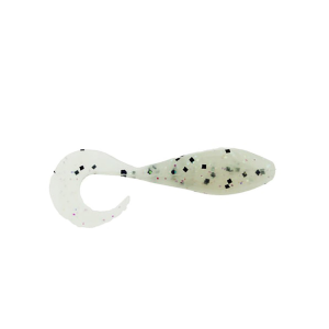 Image of Panfish Assassin Curly Shad | Green Moon; 2 in.