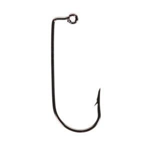 Image of Eagle Claw Aberdeen Non Offset Jig Hook - Bulk Pack | Platinum Black; 4
