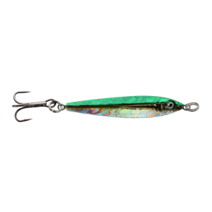 Image of P-Line Laser Minnow | Green-Brown-Yellow Silver; 2 oz.