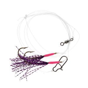 Image of Fishing Addiction Gear Jumbo Fly Rig | Purple Flash