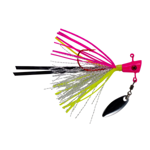 Image of Leland's Lures Crappie Magnet Fin Spin Pro Jig | Fancy Pink; 1/16 oz.