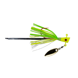 Image of Leland's Lures Crappie Magnet Fin Spin Pro Jig | Wizard's Chartreuse; 1/8 oz.