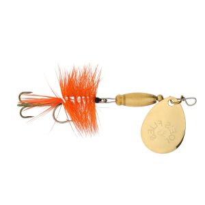 Image of Joe's Flies Super Striker Elite Fly Spinner Lure | Orange Grub; 1/4 oz.