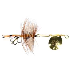 Image of Joe's Flies Short Striker Classic Spinner | Tiger Woolly Worm; 8