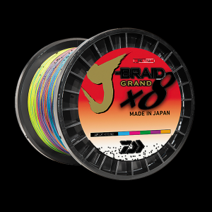 Image of Daiwa J-Braid Grand X8 Braided Fishing Line | 80 lb.; 3300 yds.; Multi-Color