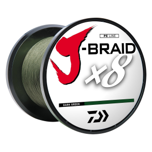 Image of Daiwa J-Braid X8 Braided Fishing Line - Bulk Spool