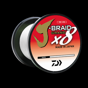 Image of Daiwa J-Braid Grand X8 Braided Fishing Line | 65 lb.; 3000 yds.; White