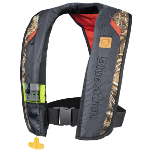 Image of Bluestorm Stratus35 Automatic/Manual Inflatable Life Vest | Max7 Camo