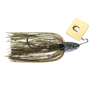 Image of Food Chain Grass Master Bladed Jig | Green Pumpkin - Gold Blade; 5/8 oz.