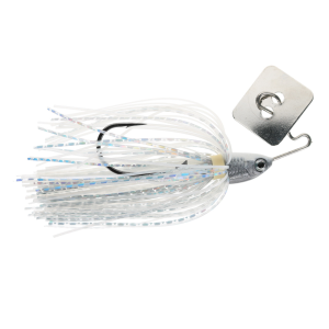 Image of Food Chain Grass Master Bladed Jig | Pearl - Silver Blade; 1/4 oz.