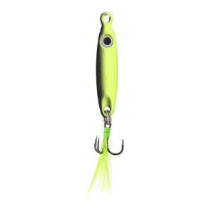 Image of Eurotackle T-Flasher Spoon | Black Hi-Viz; 1/8 oz.